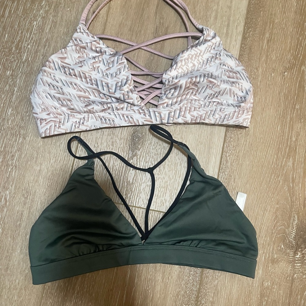 Victoria’s Sport Bras- Pink and Green